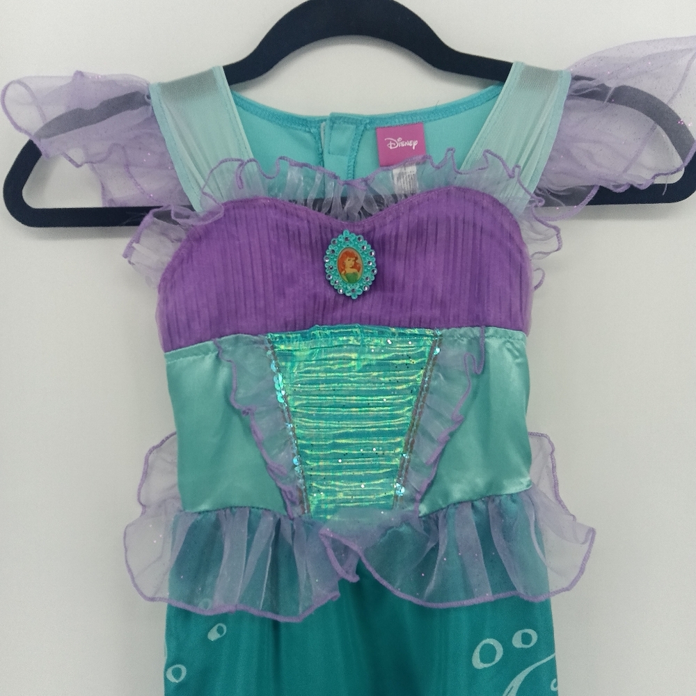 Disney The Little Mermaid Ariel Costume Dress Halloween Girls Size Small (4-6) - Picture 2 of 10